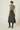 Vestido midi plana espiga combinada gris