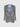 Blazer 1 bottone grigio riga celeste